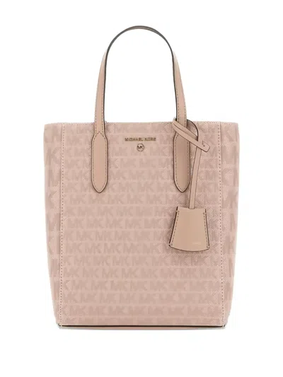 Michael Michael Kors Sinclair Logo Charm Tote Bag In Pink