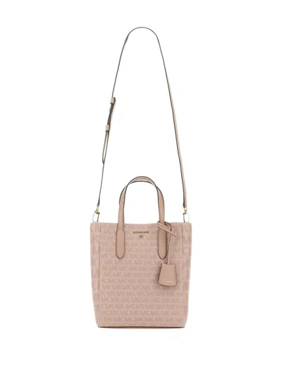 Michael Michael Kors Sinclair Logo Charm Tote Bag In Pink