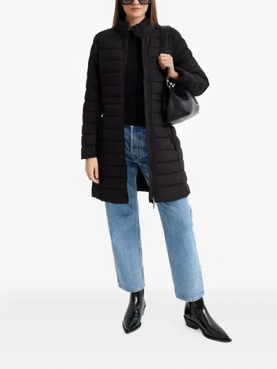 Ralph Lauren Belted Quilted Coat In Black