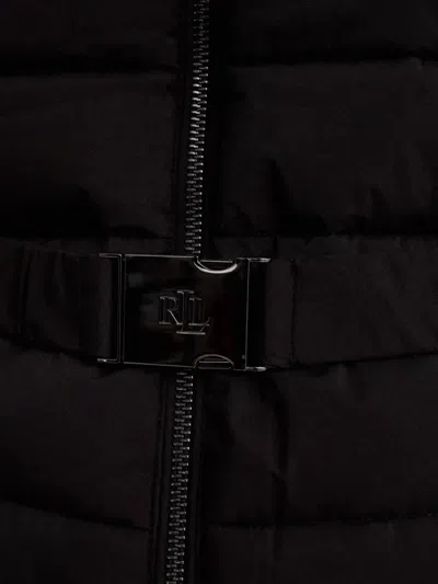 Ralph Lauren Belted Quilted Coat In Black