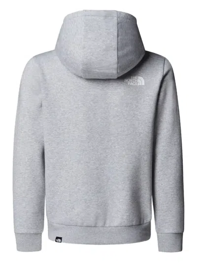 The North Face Logo-detail Hoodie In Gray