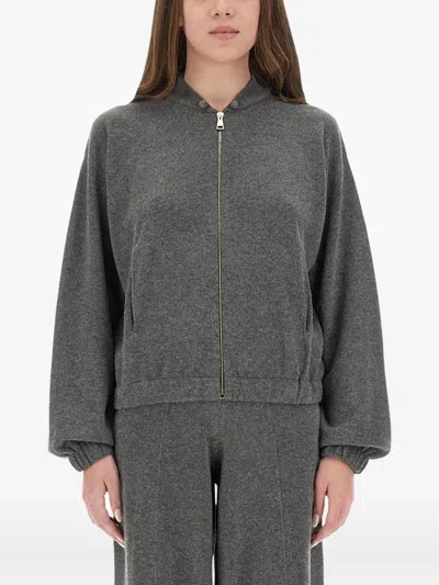 Fabiana Filippi Wool, Silk And Cashmere Sweatshirt In Gray