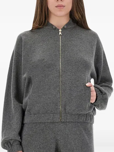 Fabiana Filippi Wool, Silk And Cashmere Sweatshirt In Gray