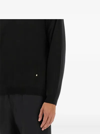 Moschino Logo-embroidered Sweater In Black