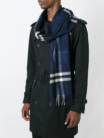 Shop Burberry Checked Scarf