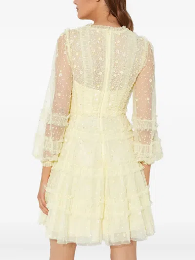 Needle & Thread Violet Sequin-embellished Mini Dress In Gray