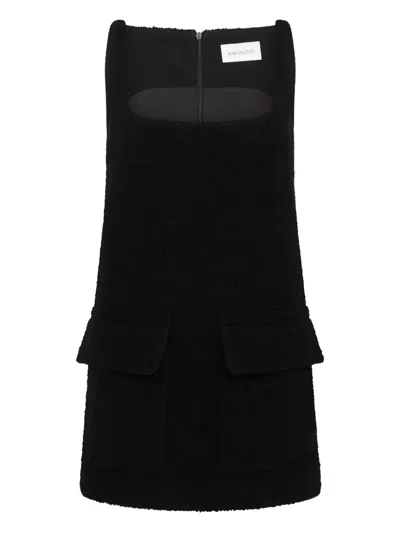 16arlington Ambra Square-neck Mini Dress In Black