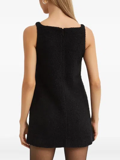 16arlington Ambra Square-neck Mini Dress In Black