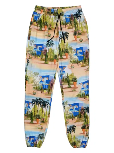 Les Benjamins Graphic-print Track Pants In Multi