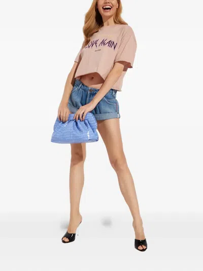 One Teaspoon Raw-edge Printed T-shirt In Pink