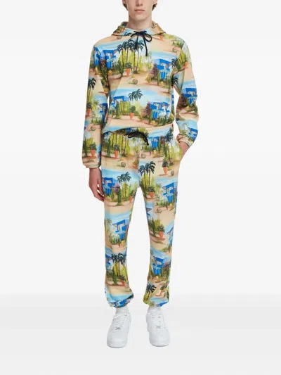 Les Benjamins Graphic-print Track Pants In Multi