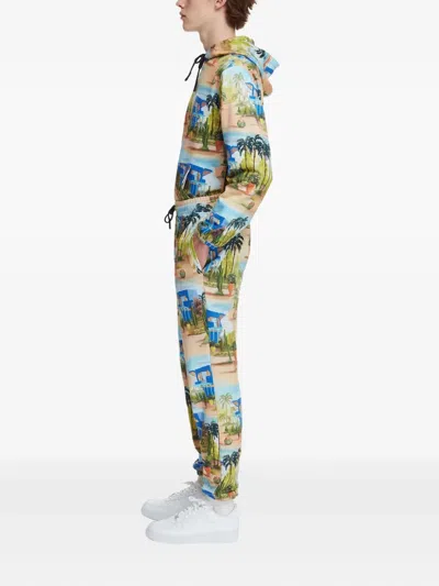 Les Benjamins Graphic-print Track Pants In Multi