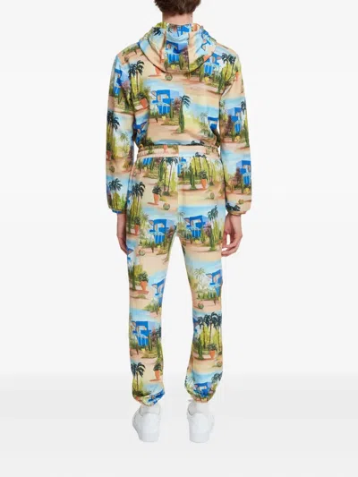 Les Benjamins Graphic-print Track Pants In Multi