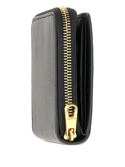 Il Bisonte Zipped Wallet In Black