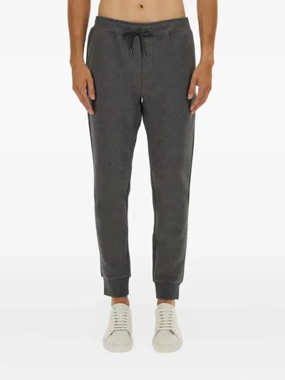 Polo Ralph Lauren Trousers Featuring Elastic Waistband And Ribbed Cuffs In Gray