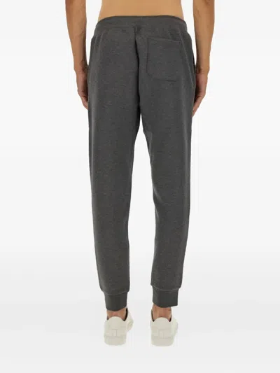 Polo Ralph Lauren Trousers Featuring Elastic Waistband And Ribbed Cuffs In Gray