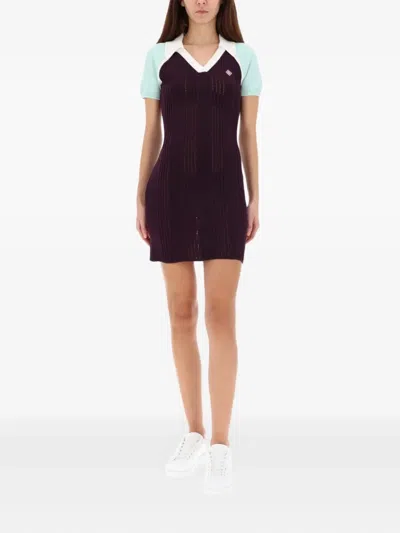 Casablanca Tennis Dress In Purple