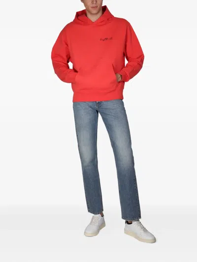 Sunflower Sweatshirt With Logo Embroidery In Red
