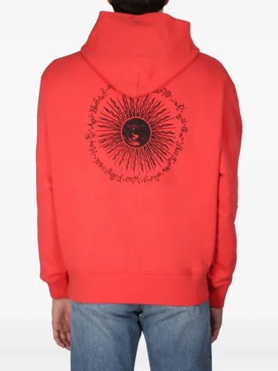 Sunflower Sweatshirt With Logo Embroidery In Red