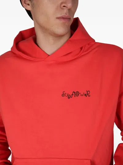 Sunflower Sweatshirt With Logo Embroidery In Red