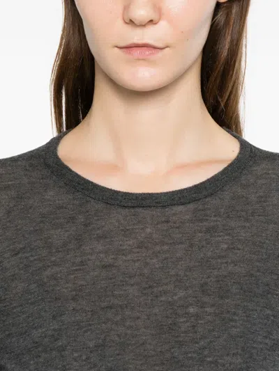 C.t.plage Round-neck Top In Black