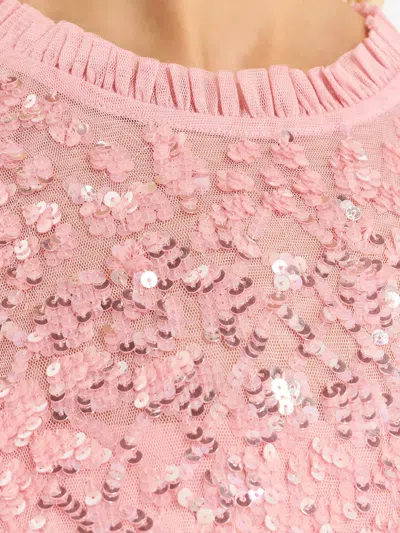 Needle & Thread Aurelia Sequin-embellished Mini Dress In Pink