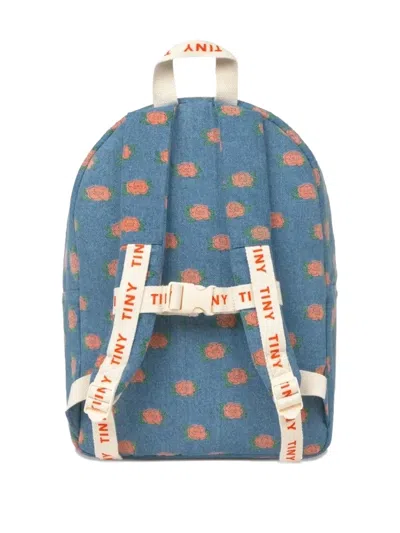 Tiny Cottons Floral-print Backpack In Blue