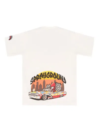 Sprayground Graphic-print Crew-neck T-shirt In Neutral