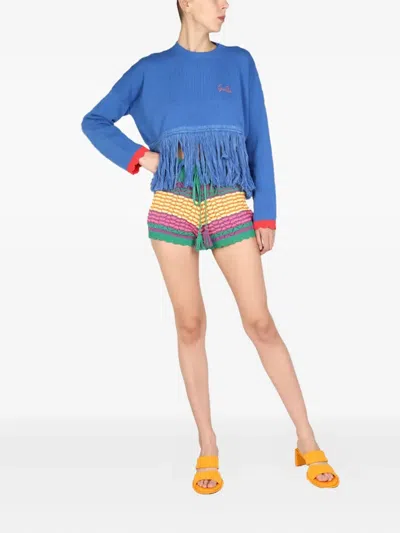 Gallo Logo Embroidery Sweater In Blue