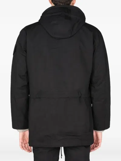 Arkair Buttoned Hooded Shirt In Black