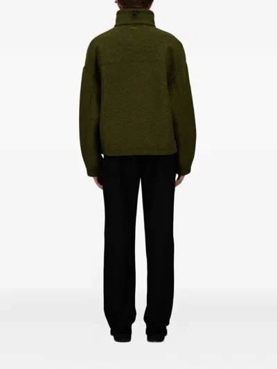 Herno Laminar Jacket In Technical Wool In Green