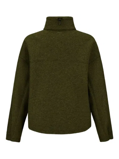 Herno Laminar Jacket In Technical Wool In Green