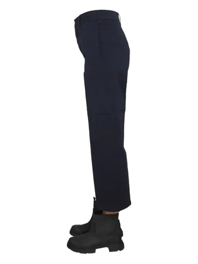 Department Five Cotton Pants In Blue