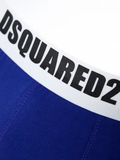 Dsquared2 Logo-waistband Boxers In Blue