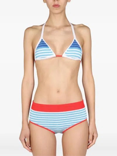 Gallo Striped Tassel-detail Beachwear In Multi