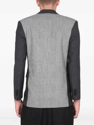 Aspesi Wool Jacket With Flap Pockets And Lapel In Gray