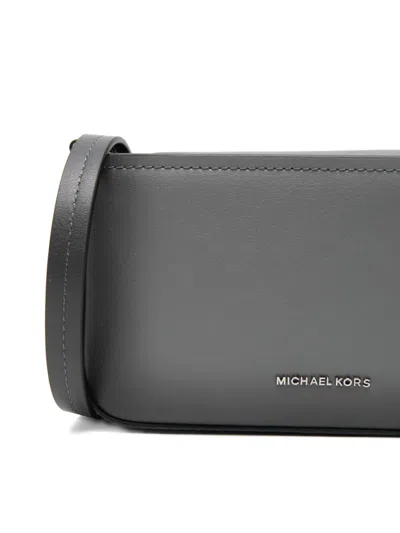 Michael Kors Chain Zip Cross Bag In Gray