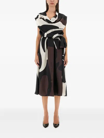 Kiton Missoni Embroidered Stretch Viscose Blend Pant In Black