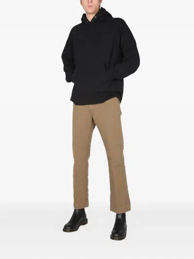 Engineered Garments High Neck Printed Hoodie Sweatshirt In Black