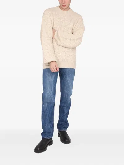 Séfr Denim Mid Rise Jeans In Blue