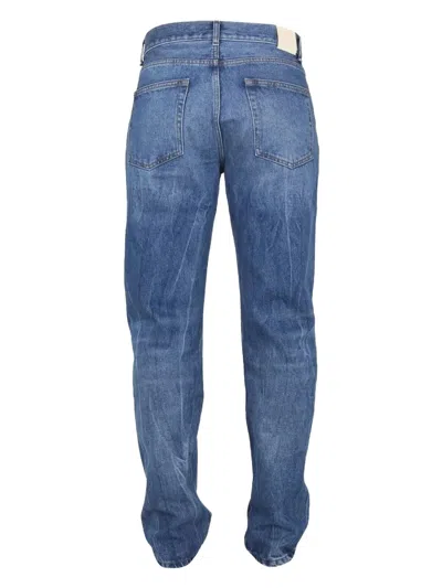 Séfr Denim Mid Rise Jeans In Blue