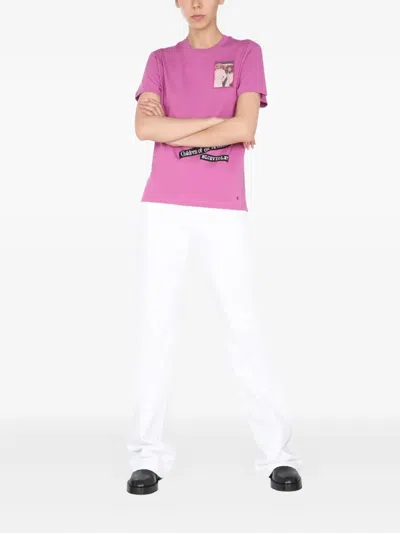 Raf Simons Graphic T-shirt In Pink