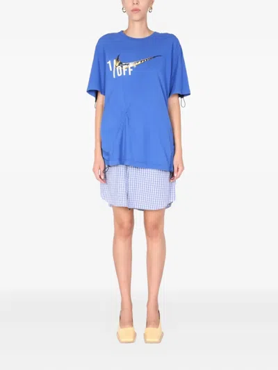 1/off Remade Crewneck T-shirt Dress In Blue