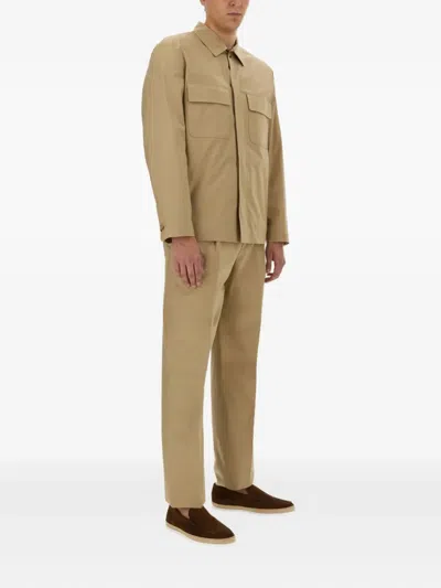 Lardini Regular Fit Pants In Brown