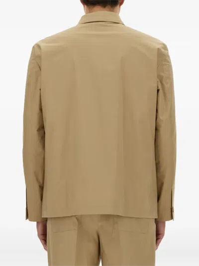 Lardini Flap-pocket Shirt In Brown