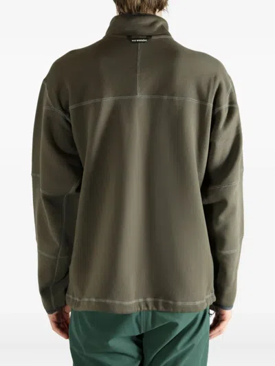 And Wander Press-stud Fastening Sweatshirt In Green