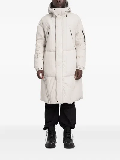Jg1 Zip-fastening Padded Coat In White