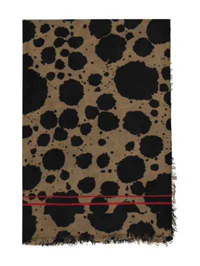 Herno Scarf In Wool Blend In Brown