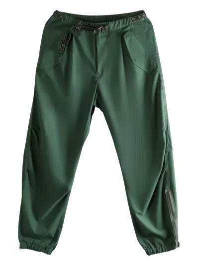 And Wander Belted-waist Track Pants In Green