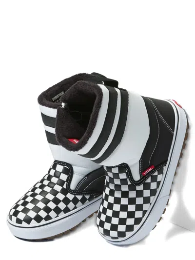 Vans Checkerboard Striped Boots In Multi
